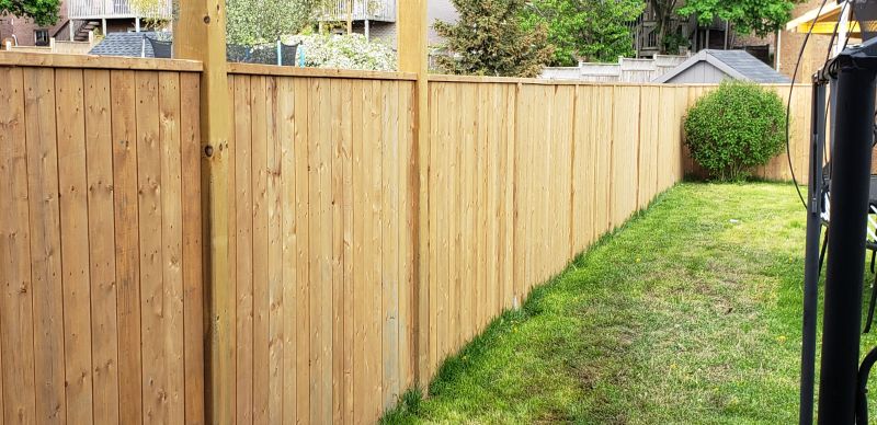 Finished Wooden Fence