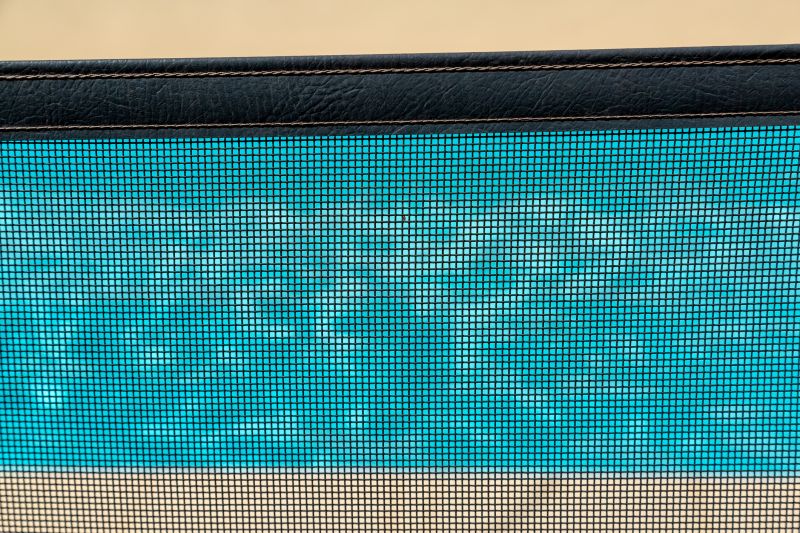 Close-up of Mesh Fence Lock